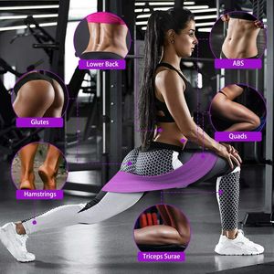 Bandes élastiques d'entraînement de gymnastique de haute qualité Logo personnalisé Boucle de résistance cercle de hanche Ensemble jambes Booty Yoga Squat Fitness Logo personnalisé - Product Image 2