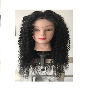 Vente en gros d'extensions de cheveux humains vierges brésiliens Remy 100% non transformés cuticule profondément bouclée alignée Machine Double perruque de trame pour - Product Image 1