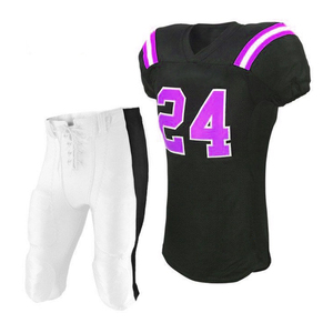 Uniformes de fútbol americano con sublimación de nombre de equipo personalizado, Jersey y pantalones cortos de Color blanco con servicio OEM para jóvenes - Product Image 2