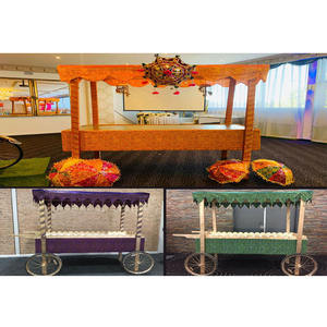 ซุ้มอาหารงานแต่งงานแบบอินเดีย ซุ้มอาหารงานแต่งงานอินเดียพร้อมหลังคา งานเลี้ยงแบบดั้งเดิม ซุ้มเรห์ดีพร้อมหลังคา ออสเตรเลีย - Product Image 1