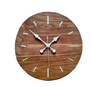 Antique Wooden Wall Clock For Living Room Bedroom Home Office Kitchen Round Shaped Designer Wooden For Home Decor