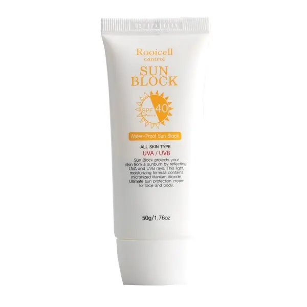 ISO22716 GMP OEM/Private Label Korean cosmetics sunblock SPF40 PA+++ Waterproof double protection UVA/UVB sun cream 50g