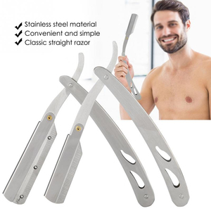 มีดโกนสำหรับผู้ชาย,มีดโกนหนวดแบบถอดออกได้ใบมีดโกนคู่สำหรับผู้ชายคุณภาพดีที่สุดมีดโกนสำหรับช่างตัดผม - Product Image 4
