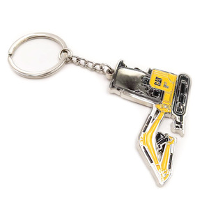 Thời Trang Men Khắc Kim Loại Máy Xúc Máy Móc Chìa Khóa Trong Kho Cho Trẻ Em Nam Giới - Product Image 2