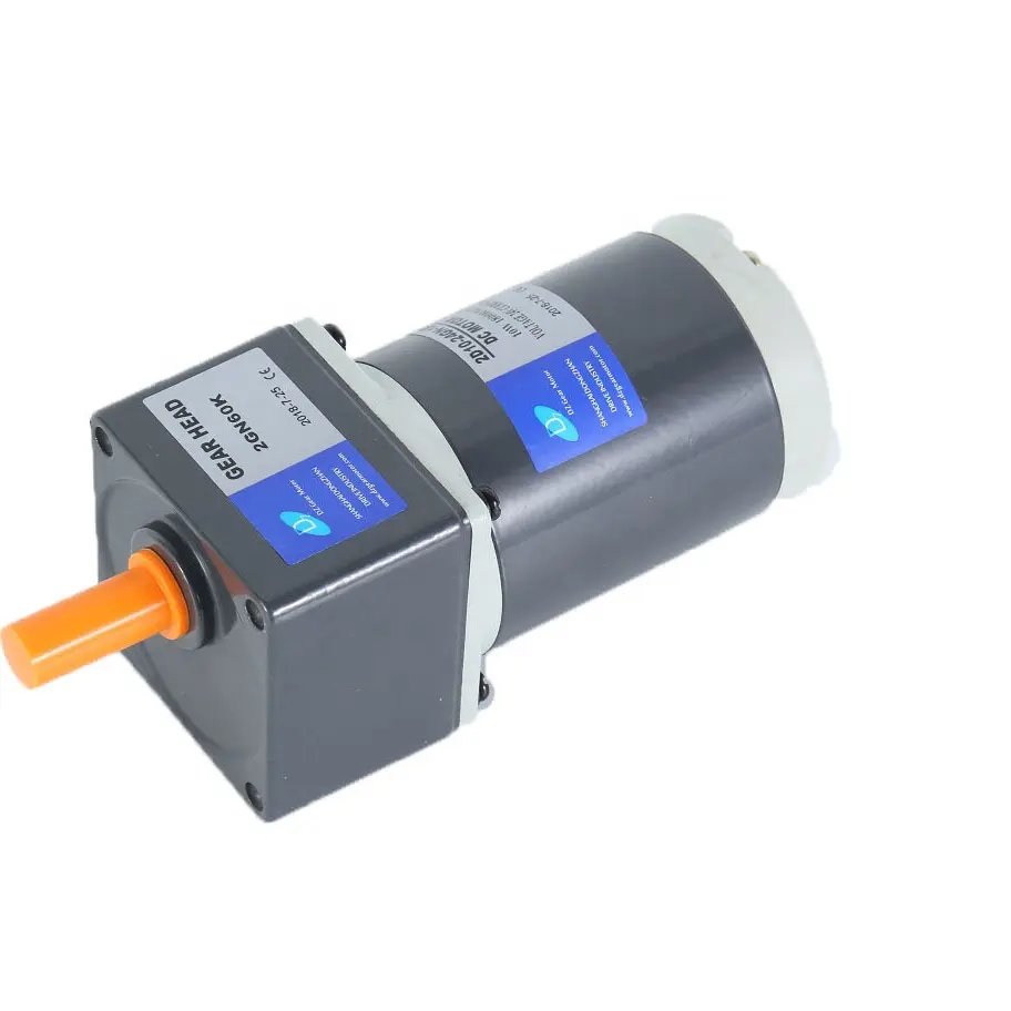 Su geçirmez yüksek güç düşük hız fırçalanmış 12 v DC motor