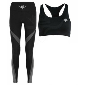 Quick Dry Sport Bra Leggings Seamless Breathable Fitness Exercise Sports Bra and Legging Set - Product Image 4