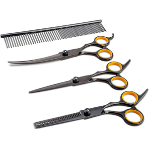 Professional High Quality Stainless Steel <b>Dog</b> Grooming Kit Pet <b>Scissors</b> Set - Product Image 6