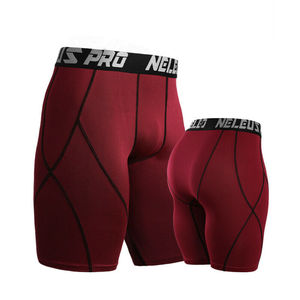 Latest Design Base Layer <b>Compression</b> <b>Short</b> for Men Custom Made Design Quick Dry Breathable <b>Shorts</b> with Contrast Stitching Lines - Product Image 1