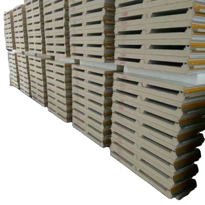 Nhà Máy Cạnh Tranh Sản Xuất Cách Điện PU Polyurethane/PIR Polyisocyanurate Sandwich Hình Thang Sườn Tấm Mái Giá - Product Image 1