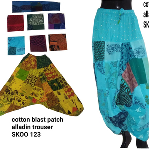 Aladdin กางเกงคาร์โก้ทรงเข้ารูปคอลเลคชั่นประเทศไทย, กางเกงเอวยางยืดพิมพ์ลายวินเทจเสื้อผ้าลำลองฤดูร้อน - Product Image 1