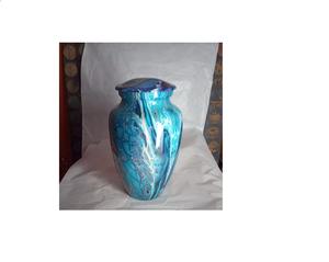 Urne de crémation en ALUMINIUM de forme multicolore pour les cendres, fournitures de funérailles brasworld inde - Product Image 6