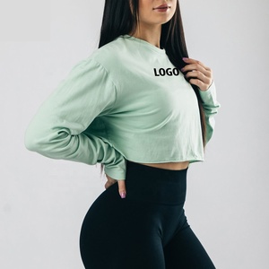 Camiseta holgada personalizada para mujer, lisa, informal, 100% algodón, con manga larga. - Product Image 3