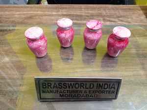 Souvenirs de crémation en laiton à imprimé rouge, fournitures d'enterrement, brasworld inde - Product Image 3