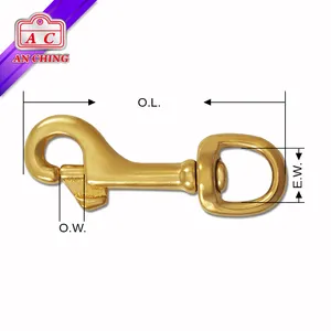 Horse Solid Brass Snap Hook Popular Solid Brass Rotation Snap Horse Hook