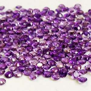 Vente en gros d'Améthyste naturelle de bonne qualité à facettes Cabochon de pierres précieuses en vrac taillé en rose pour la fabrication de bijoux de haute qualité par carat - Product Image 1