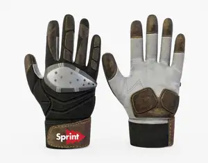 Non slip silicone palm American Football Gloves