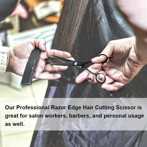 Ciseaux de barbier professionnel, produit de qualité supérieure en acier inoxydable, pour coiffeur, promotion - Product Image 6