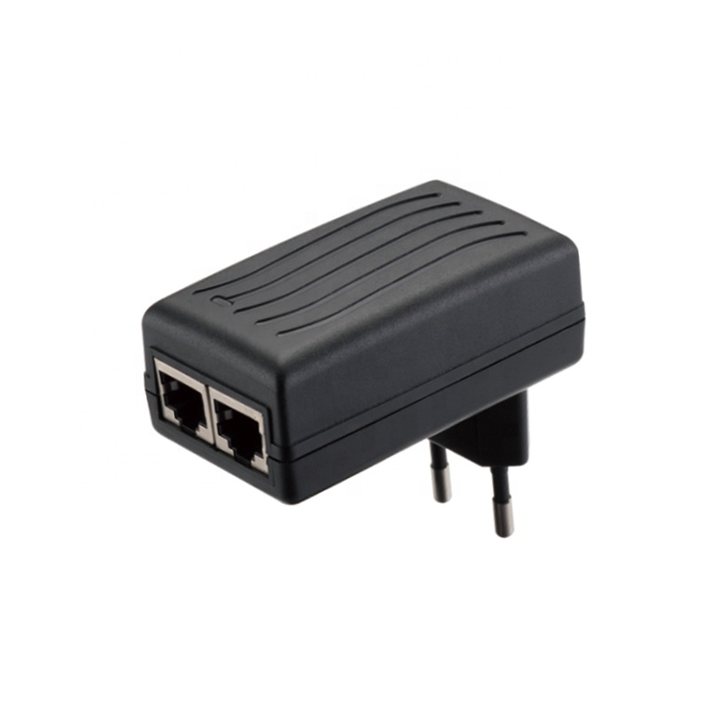 Заводской высококачественный Инжектор Poe Power Over Ethernet 48 в 0,5 А 12 В 2 а Poe адаптер питания с 2 портами Rj45