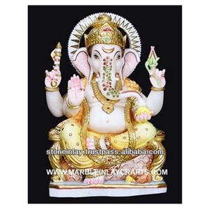 Estatua de Ganesha en Mármol - Product Image 1