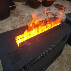 <span class=keywords><strong>Prix</strong></span> usine 800 MM LED vapeurs d'eau <span class=keywords><strong>cheminée</strong></span> moderne en acier insérer télécommande facile automatique remplissage d'eau pour appartement - Product Image 4