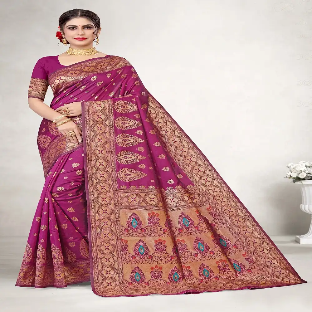 Designer Festive Wear Jacquard Silk Heavy Latest Saree Collection