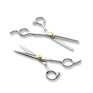 Tijeras de Peluquería Profesionales Hechas a Medida al por Mayor, Mango de Acero Inoxidable, Hoja Recta Afilada, Servicio OEM, Precio Económico - Product Image 6