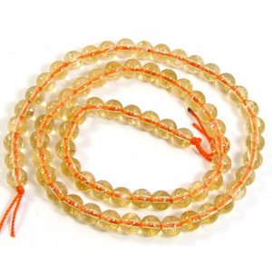 Citrine jaune naturelle de 8mm, perles de pierres précieuses rondes lisses extrêmement fines, brin du fabricant au prix d'usine, fournitures régulières - Product Image 1