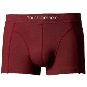 New Men's Boxer Briefs Micro Modal Fiber Soft Breathable Thin Section Sexy Four-Corner Briefs with your Customized logo and Desi