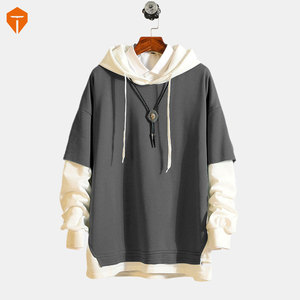 Sweat à capuche pour hommes et femmes, vêtement Streetwear en molleton, de style Hip Hop, tendance, rouge, noir, gris, rose, vente en gros - Product Image 4