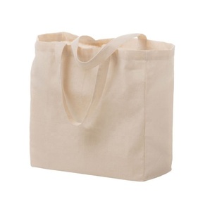 Sac de Shopping en toile de coton vierge, réutilisable, élégant, fourre-tout, couleur personnalisée, logo imprimé - Product Image 4