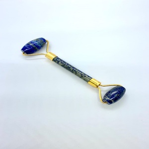 Top Selling Lapis Lazuli Massage Roller Beautiful Super Quality Natural <b>Crystal</b> Gemstone Carved with Love Engraving Style - Product Image 2