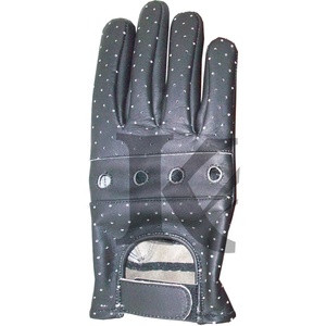 Gants en cuir véritable Keven Impex KI-1102 de haute qualité, nouveau style, noirs, pour hommes, printemps/été, sports de plein air, voyage, vente en gros - Product Image 1