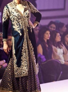 Beautiful Indian/Pakistani Elegant-Party-Wear embroidery work on Long Kurta with Lehenga dress for party/Wedding wear -2020 - Product Image 2