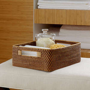 ตะกร้าหวายสีน้ำตาลหลายขนาดภาชนะใส่ของในบ้านทำจากเวียดนาม - Product Image 2