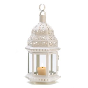 Metal Moroccan Temple <b>Lanterns</b> <b>Set</b> of 2 for Home Decor - Product Image 2