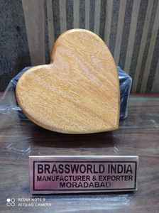 โกศไม้ขัดรูปหัวใจสำหรับผู้ใหญ่อุปกรณ์งานศพโดย brassworld อินเดีย - Product Image 5