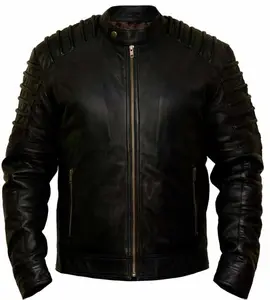 Veste en cuir coupe-vent et durable, blouson à la mode en cuir, nouveau Style à la mode