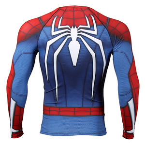 Spider-men Sublimated Men's Sports <b>Compression</b> <b>Shirts</b> Rash Guards-Eco-Friendly Anti-Bacterial Breathable & Quick Dry Sleeveless - Product Image 4