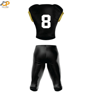 Uniforme de fútbol americano, ropa deportiva sublimada con logotipo impreso personalizado, conjunto de uniforme americano de poliéster - Product Image 2
