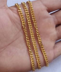 Collar de Cadena con Bisel Chapado en Oro de Plata de Ley 925, Hecho a Mano, de Forma Ovalada, para el Día a Día - Product Image 1