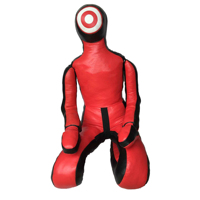 Mannequin de grappling MMA Jiu Jitsu, sac de frappe sur pied en cuir PU noir pour Jiu Jitsu Brésilien (BJJ), rempli de sable