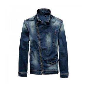 Otoño/Invierno nuevos hombres de talla grande cuello alto patrón de dibujos animados chaquetas de Mezclilla-impermeable y con capucha - Product Image 1