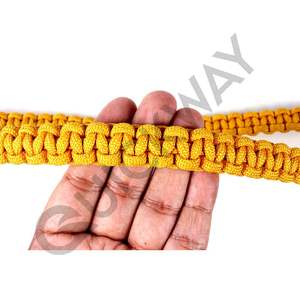 Cordón de hombro de uniforme ceremonial de diseño personalizado, nailon 100%, color dorado personalizado, cantidad al por mayor - Product Image 4