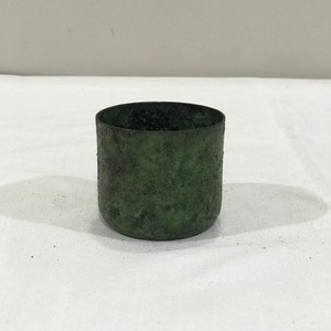 Green Rustic Metal Large Best Sales Candle Bowl With Metal Lid Hammered Design Table Top Decoration Candle <b>Jar</b> Bowl - Product Image 3