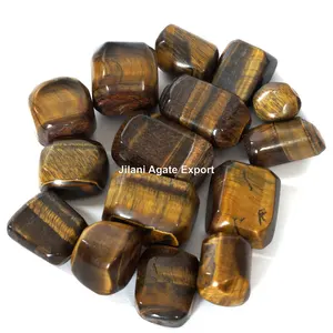 Wholesale Natural Tiger Eye Tumbled Crystal Stone | Cheap Price Polished Natural Tiger Eye Tumbled Healing Stone | Buy Jilaniaga