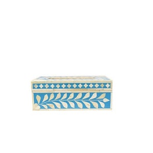 Support et couvercle en tissu 100% naturel, incrustation d'os, meilleure qualité, poli à la main, taille personnalisée, boîte de mouchoirs en vente - Product Image 4