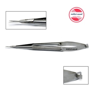 กรรไกรผ่าตัดสแตนเลสกรรไกรไมโครสปริง,4.5นิ้ว (11ซม.) CVD Tips เครื่องมือผ่าตัด - Product Image 4