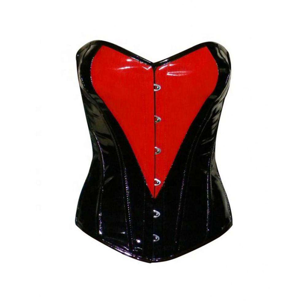 Giovane Donna Attraente In Corsetto Nero E Rosso Fotografia Stock - Immagine Di Alternativa - Foto 11