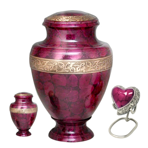 Urne funéraire unique en marbre noir en forme de petit cœur pour les cendres humaines, urnes funéraires de conception antique, petites et miniatures - Product Image 6