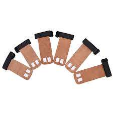 Logotipo personalizado puños cross fit gimnasia agarre de la mano de guardia palm protectores guante Brown Pull up glove - Product Image 3